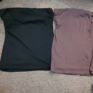 Tube Tops Black/Brown Size M